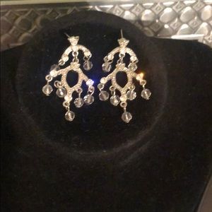 Chandelier silver earrings